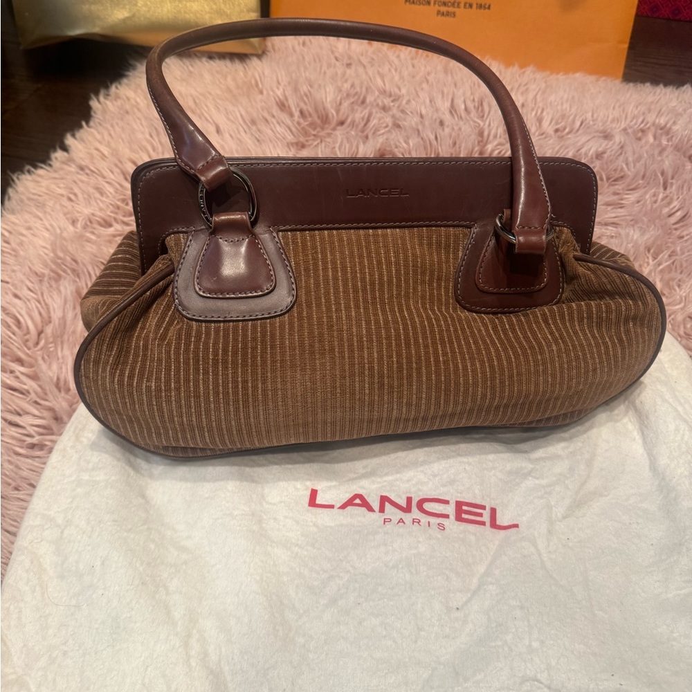 Lancel Paris Vintage Brown Handbag